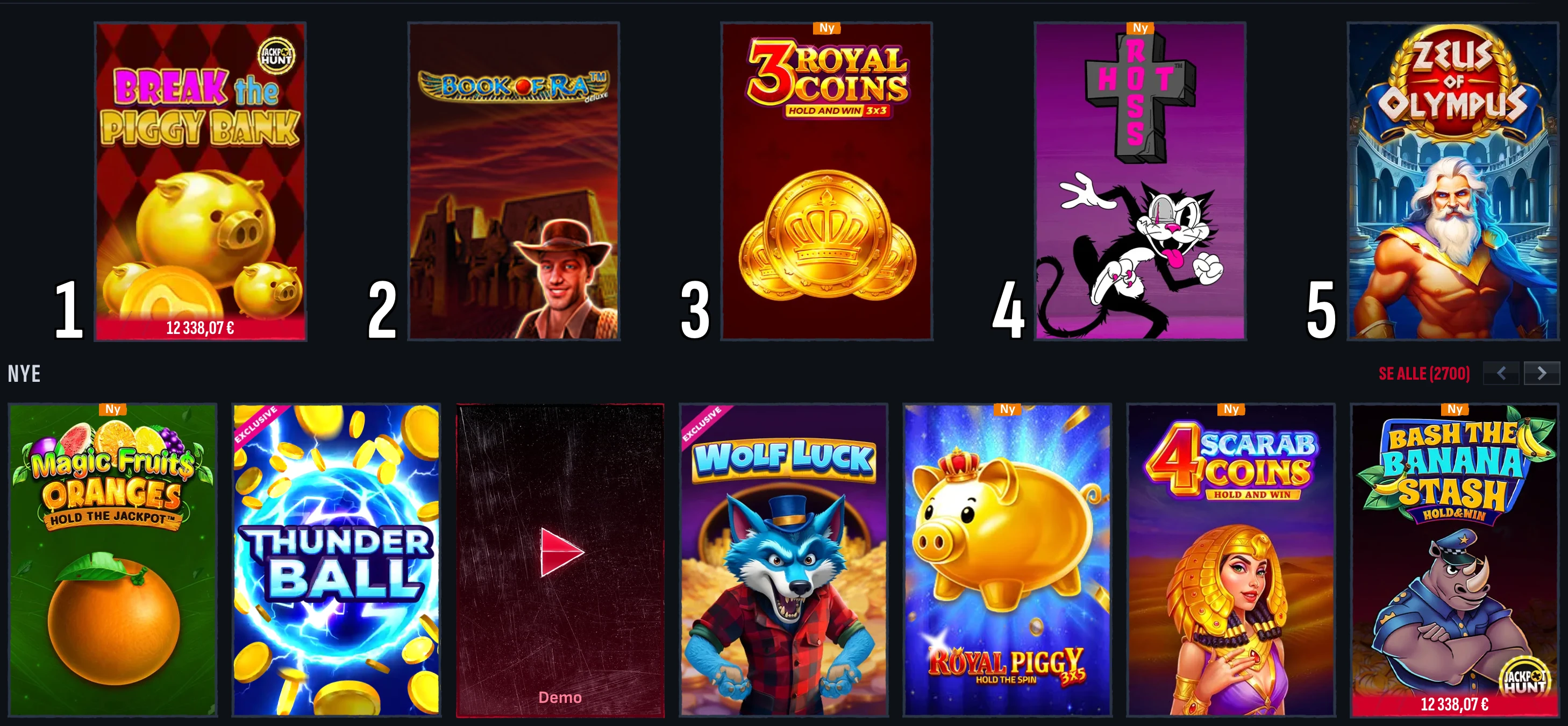 Mafia Casino spillutvalg